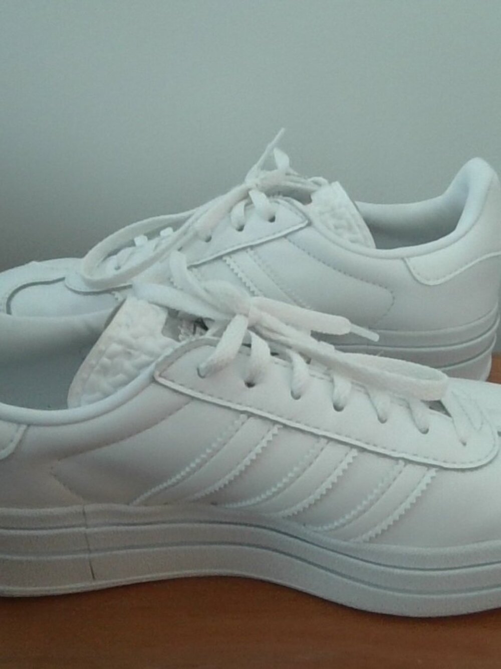 Adidas White Platform Gazelle Size 6.5 Women